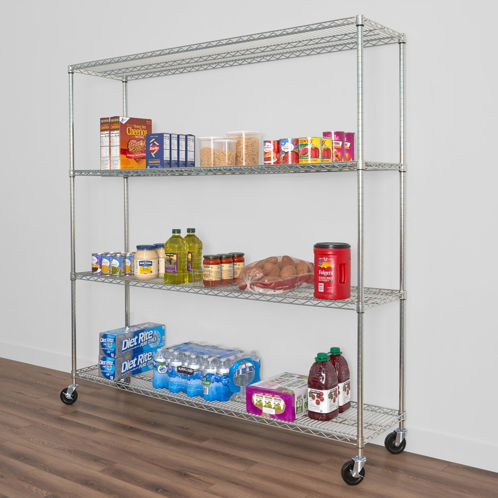 saferacks 18x72x72 wire rack with food and drinks (7726741061846)