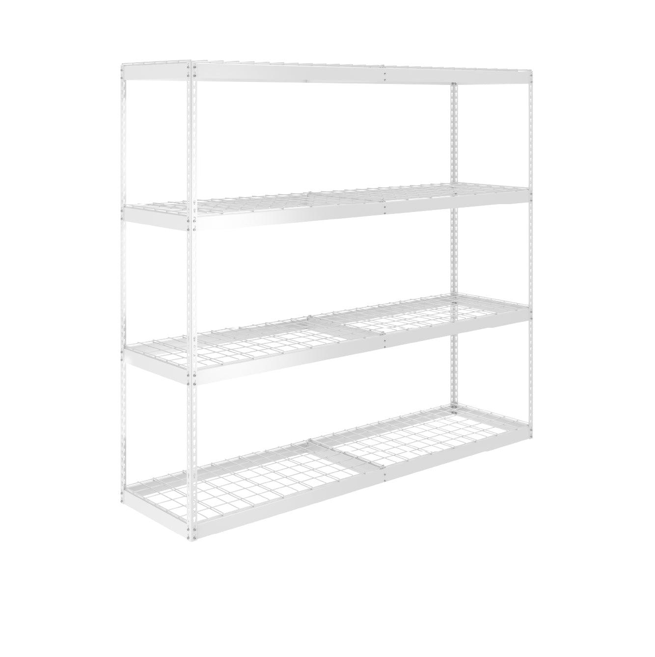 24" x 92" x 84" Garage Shelving in White