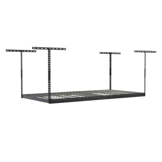 SafeRacks 4' x 8' Overhead Garage Storage Rack - Hammertone
