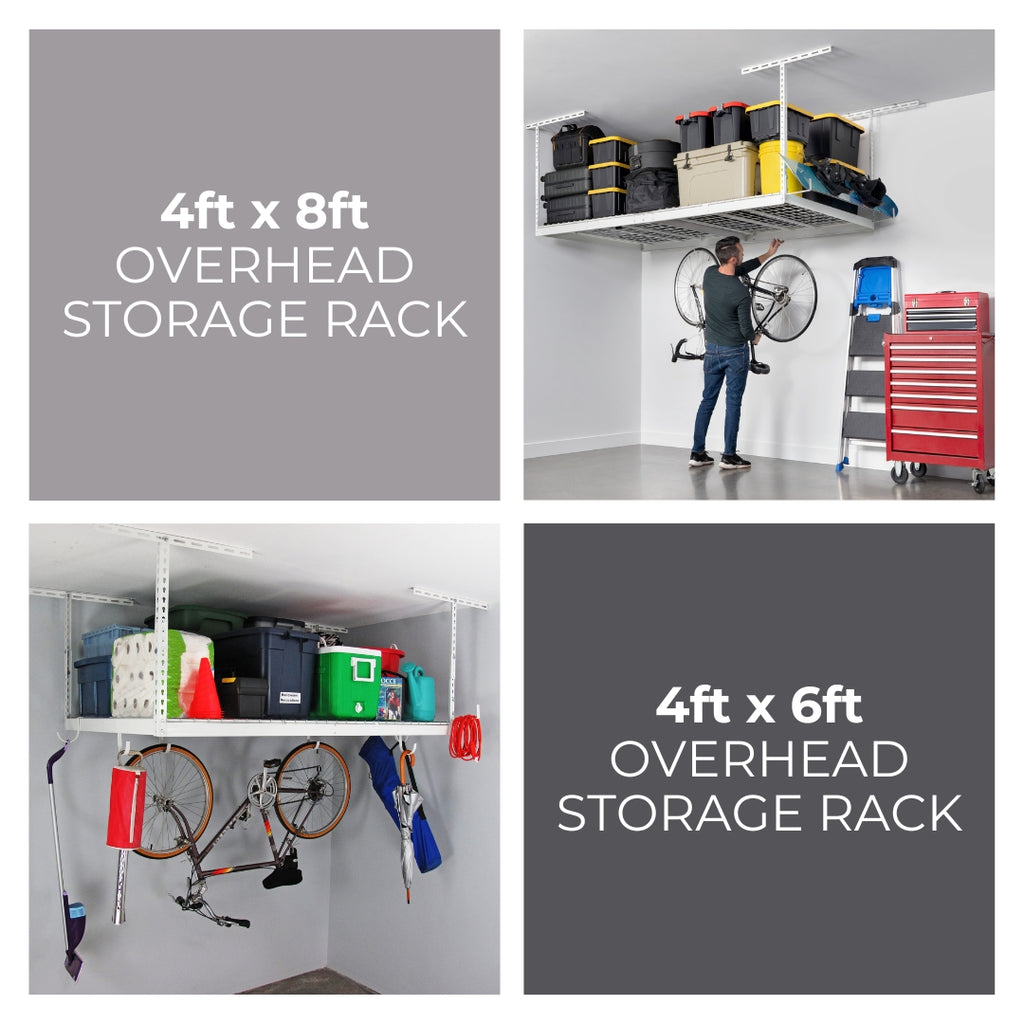 saferacks overhead garage storage rack bundle