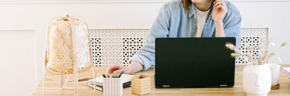 person working on laptop