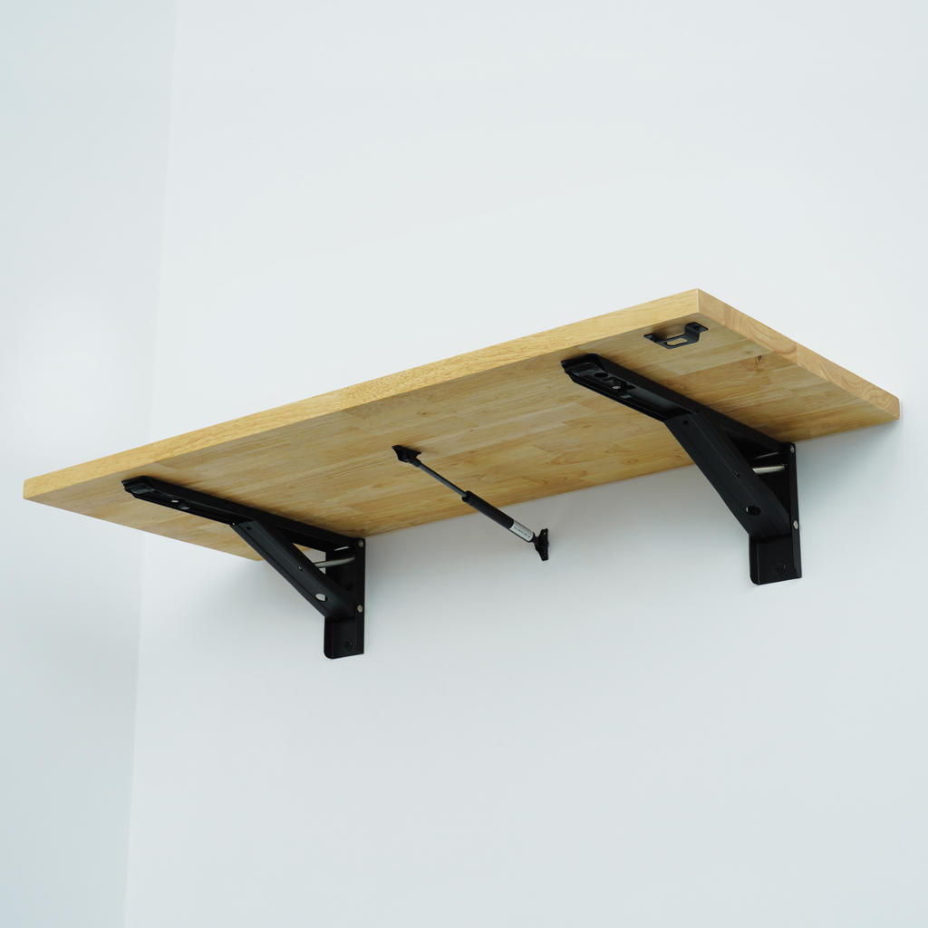 saferacks wall mounted folding table made of solid wood