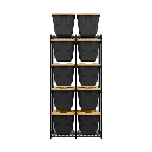 12 Gallon Storage Bin Rack with Bins