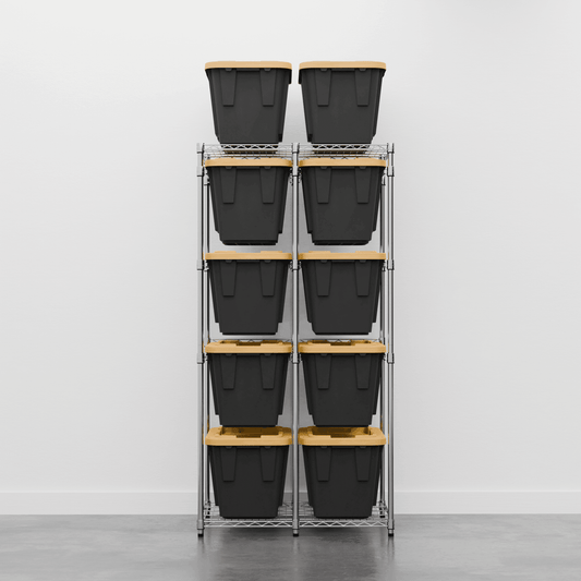 12 Gallon Storage Bin Rack with Bins