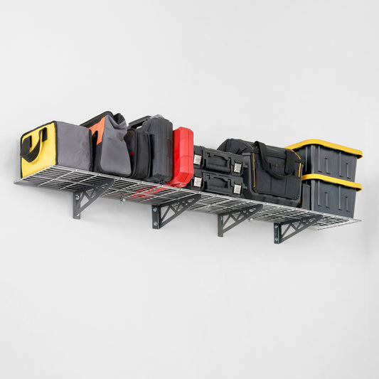 1' x 6' Wall Shelf (with Hooks)