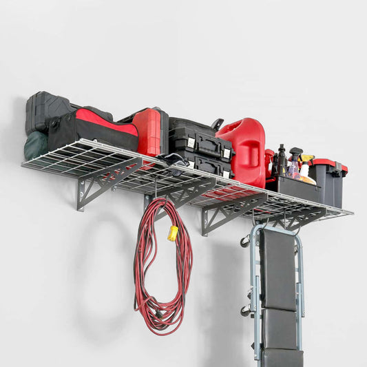 1.5' x 6' Wall Shelf (with Hooks)