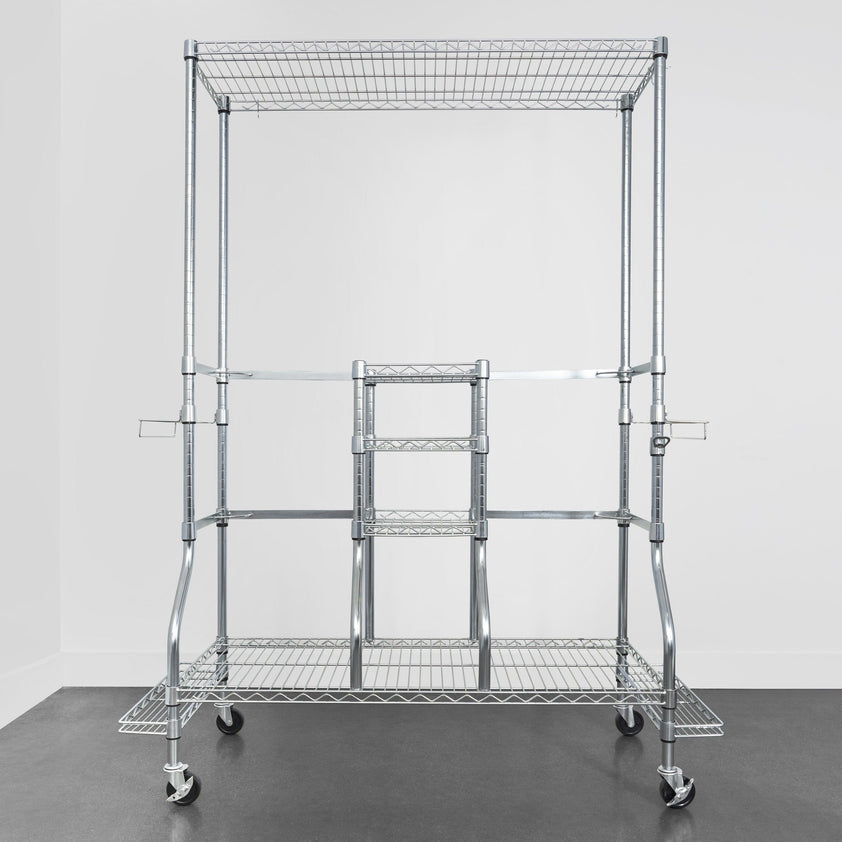 SafeRacks Deluxe Golf Equipment and Accessory Organizer Holds 2 Bags