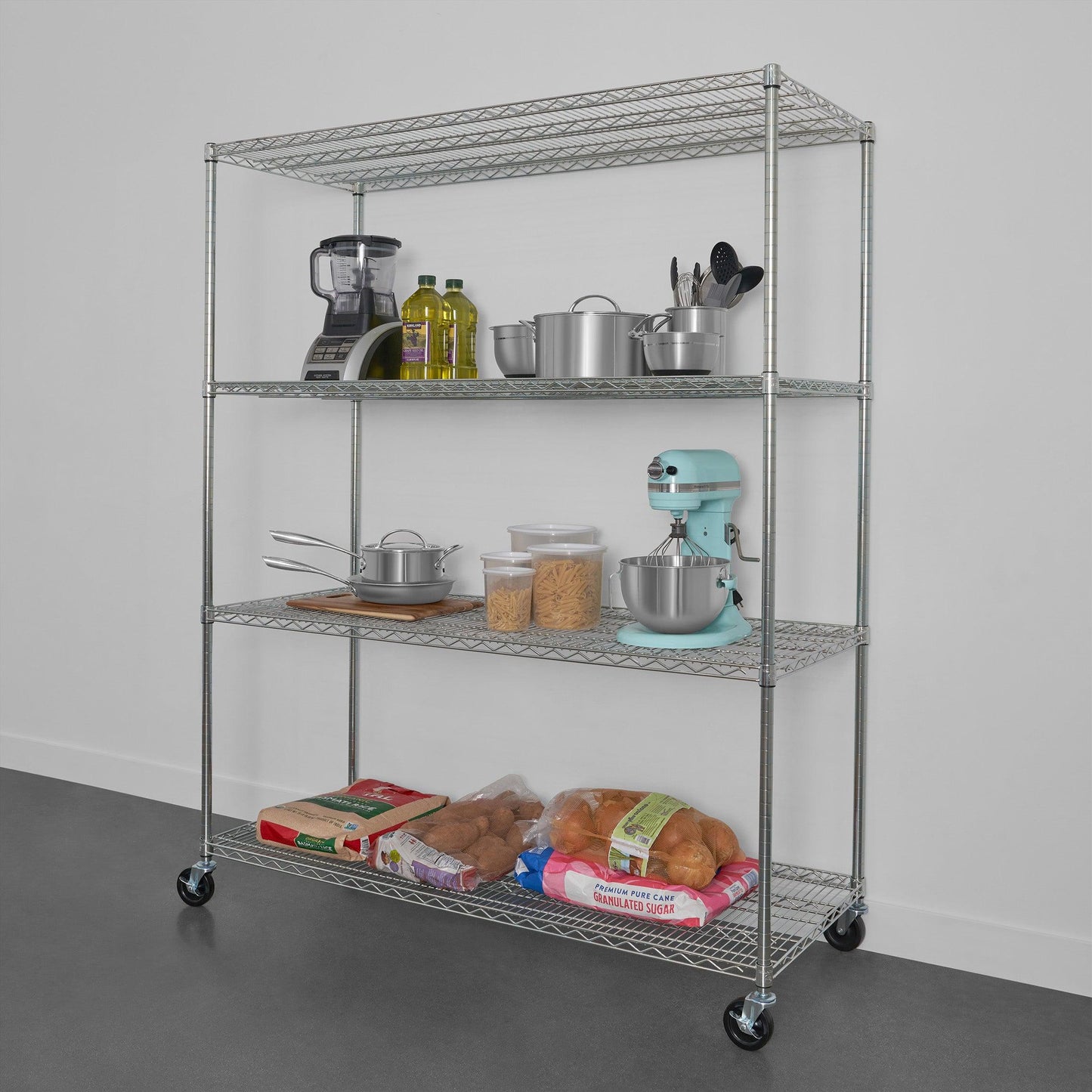 24" x 60" x 72" 4-Tier Wire Rack