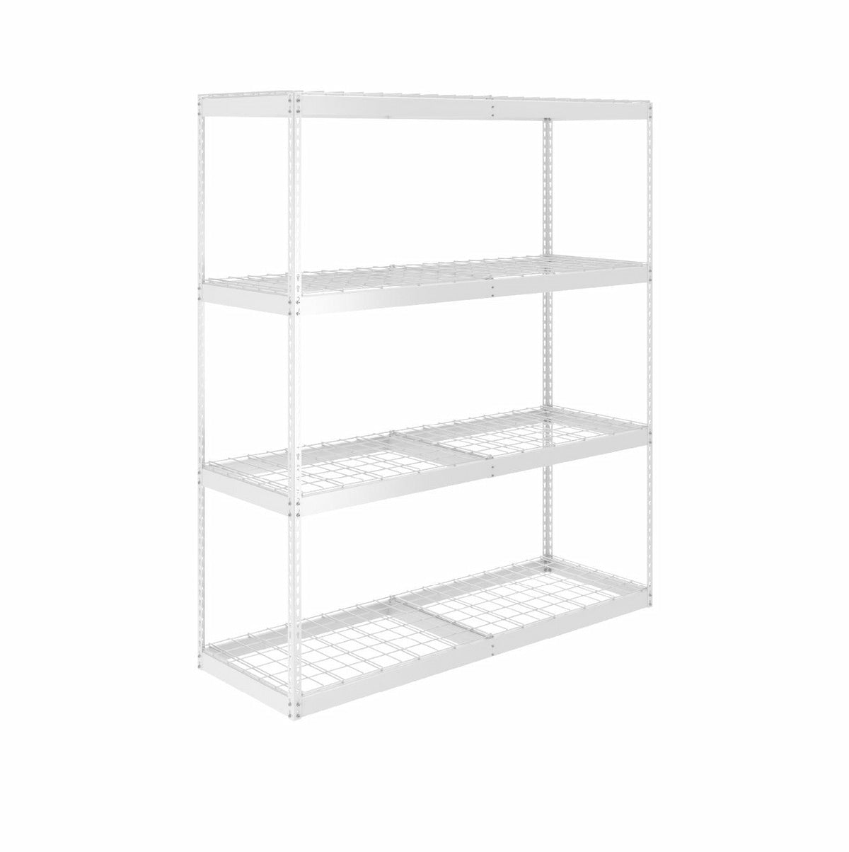 24" x 72" x 84" Garage Shelving in White