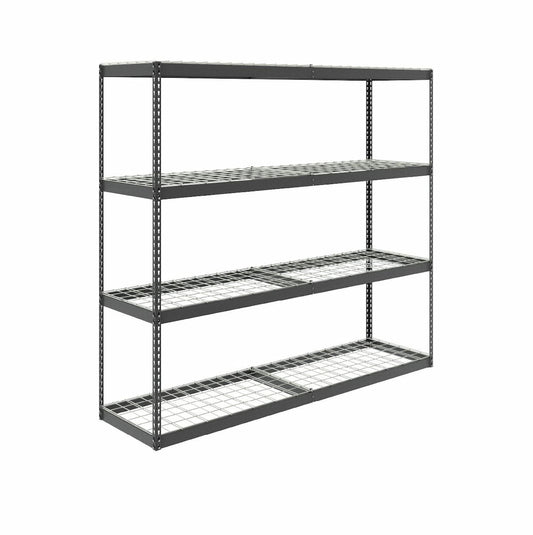 24" x 92" x 84"x Garage Shelving in Hammertone