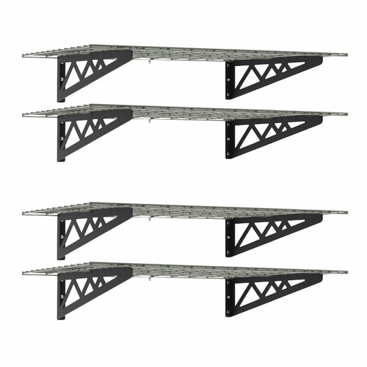 SafeRacks 24" x 48" Wall Shelves Four Pack (8033967145174)