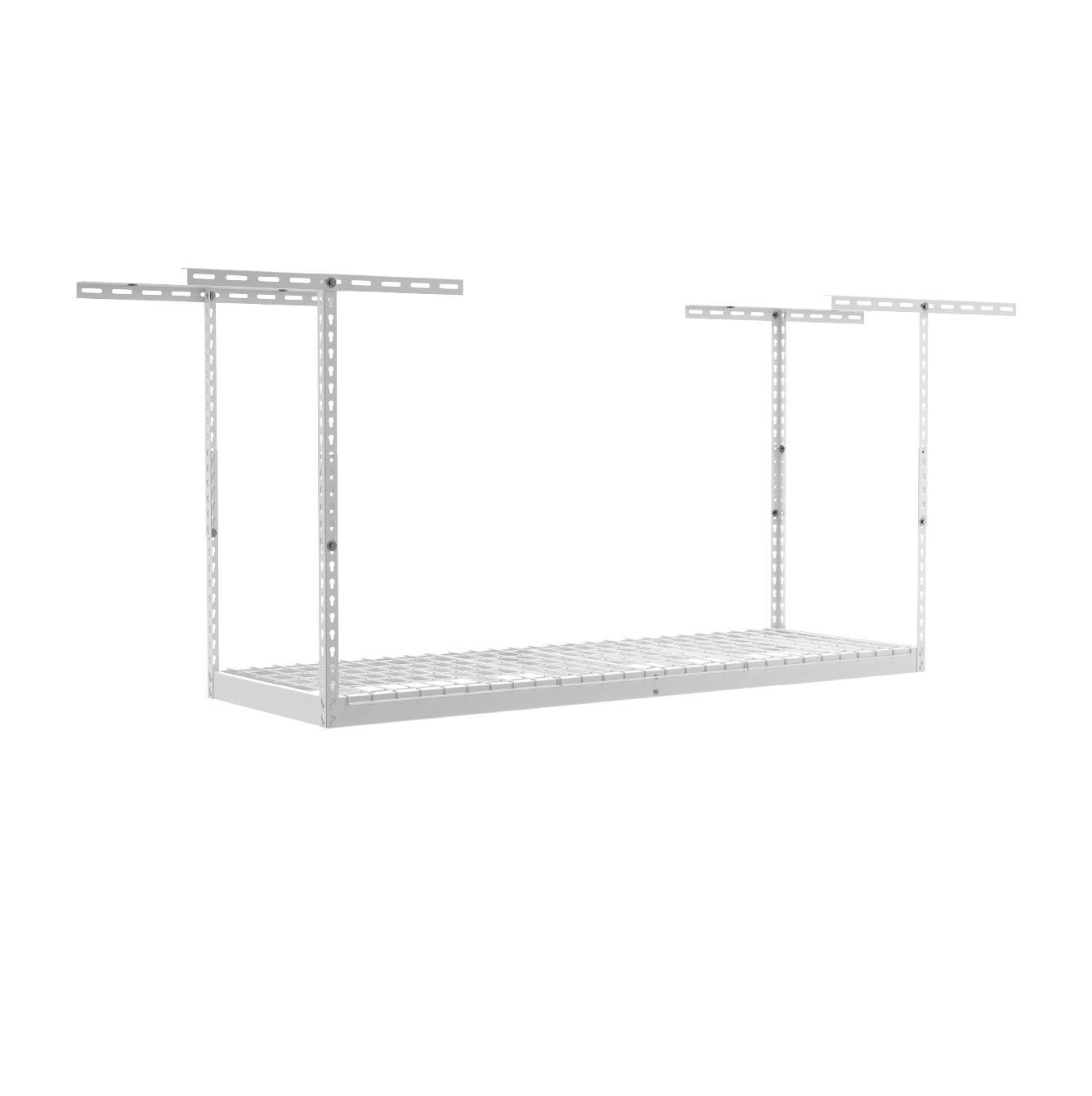 saferacks overhead garage storage rack white (7726739390678)