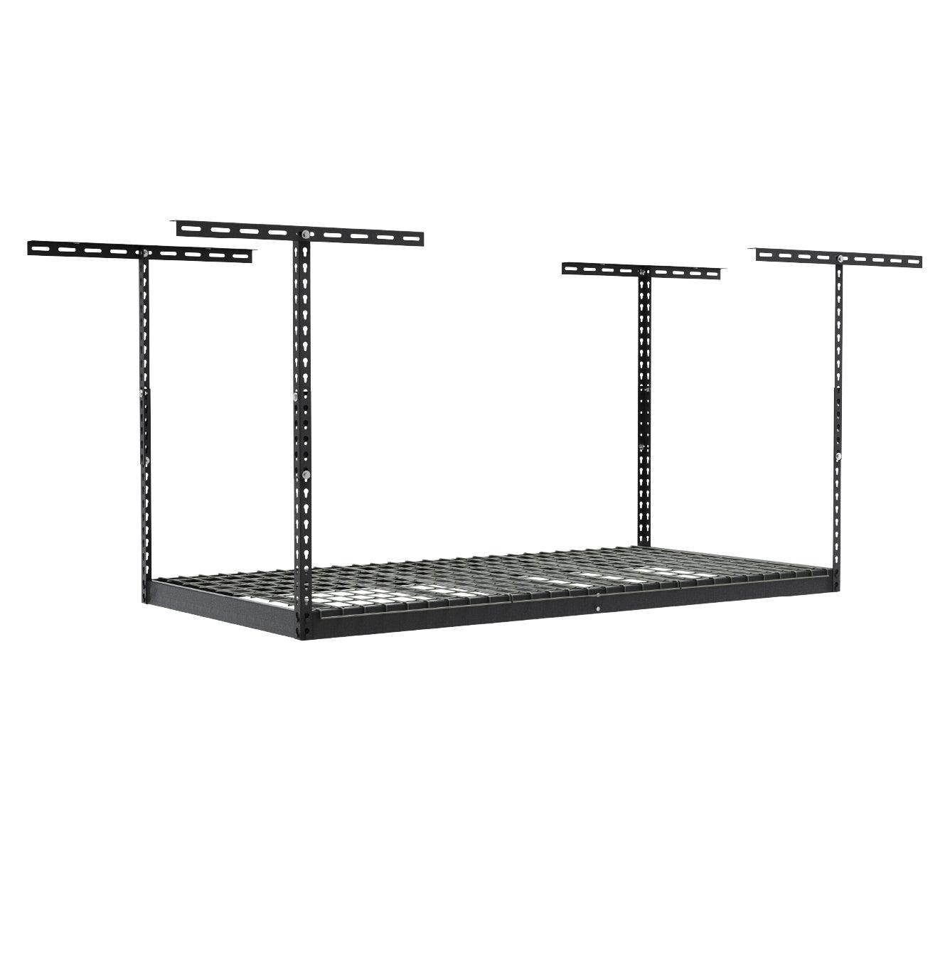 saferacks overhead garage storage rack hammertone (7726744797398)