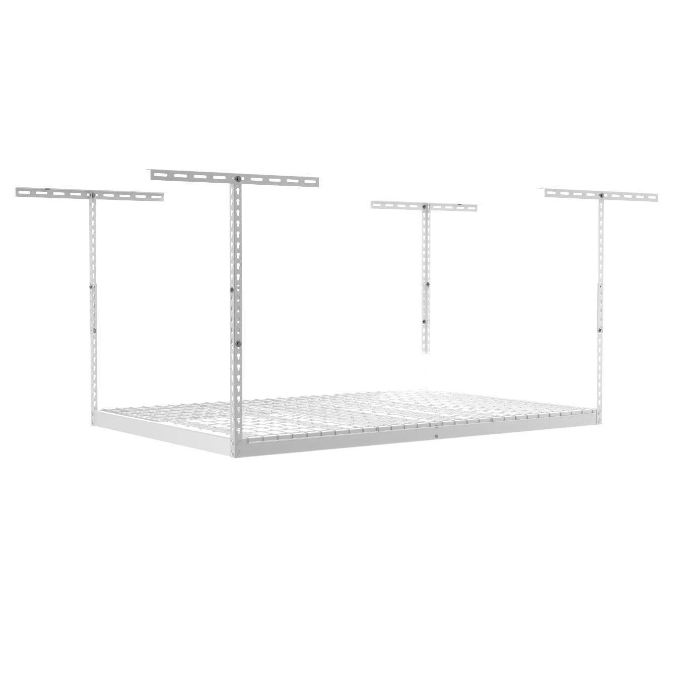 saferacks overhead garage storage rack white (7726739914966)