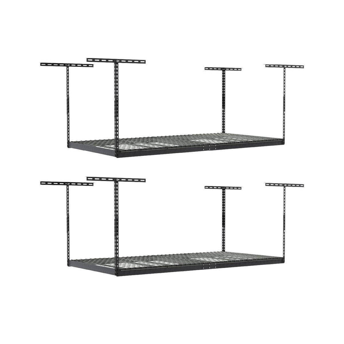 SafeRacks 4ft x 8ft Overhead Garage Storage Rack 2 Rack Pack