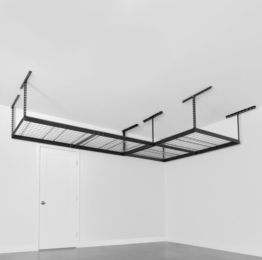 SafeRacks 4ft x 8ft Overhead Garage Storage Rack 2 Rack Pack