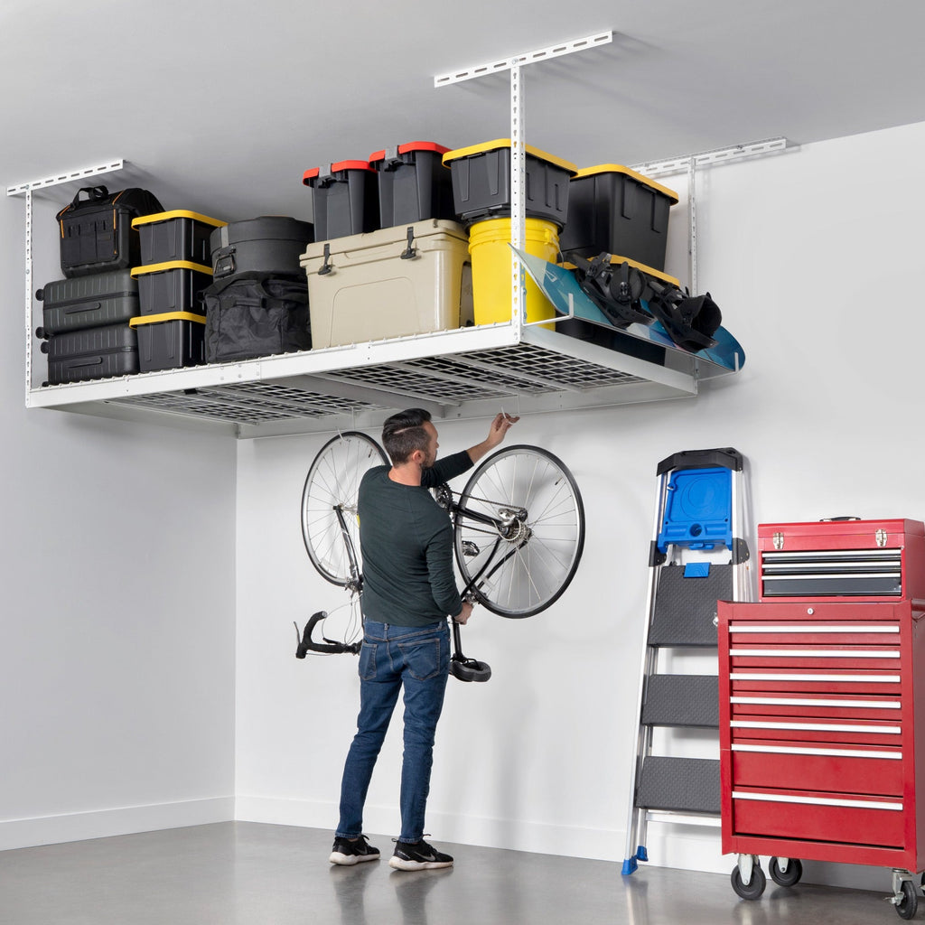 saferacks overhead garage storage rack bundle