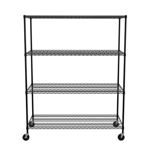 black 24x60x72 wire shelf - empty