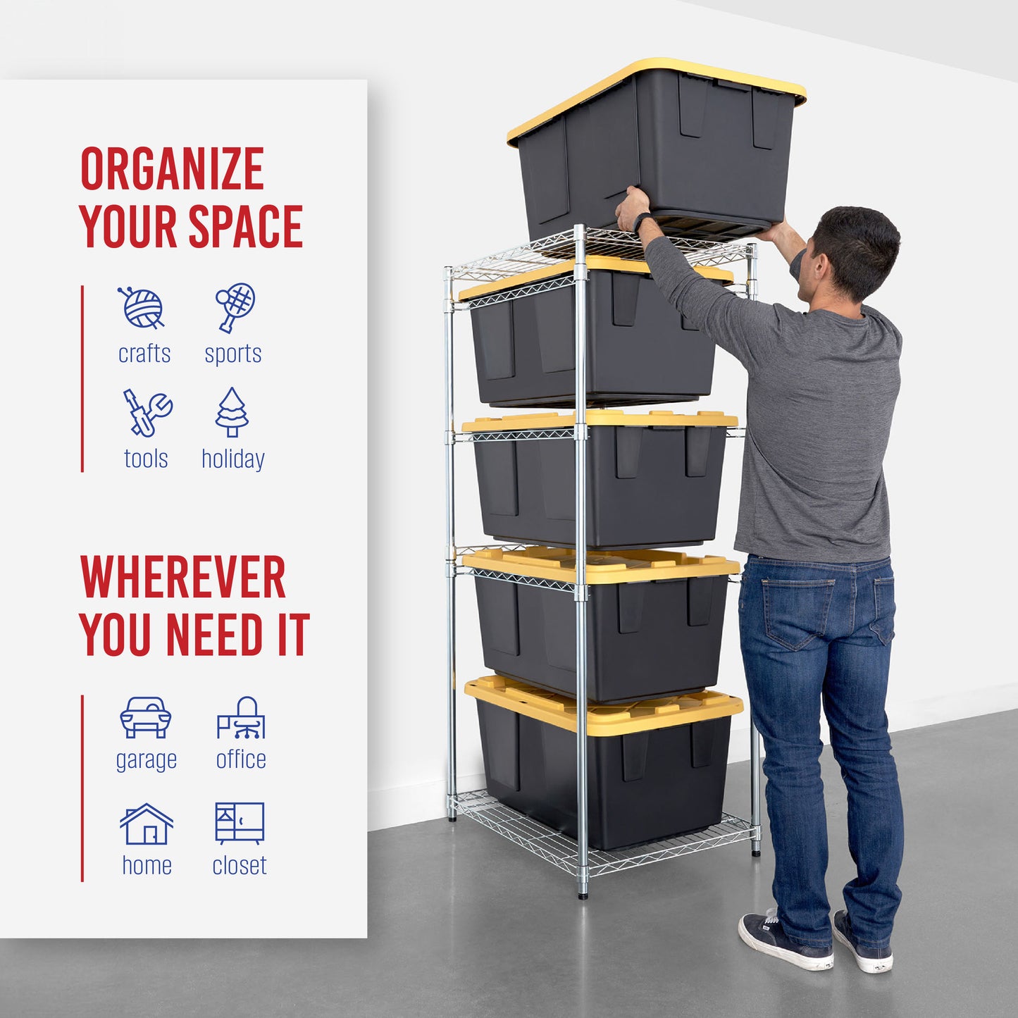 Storage Bin Rack