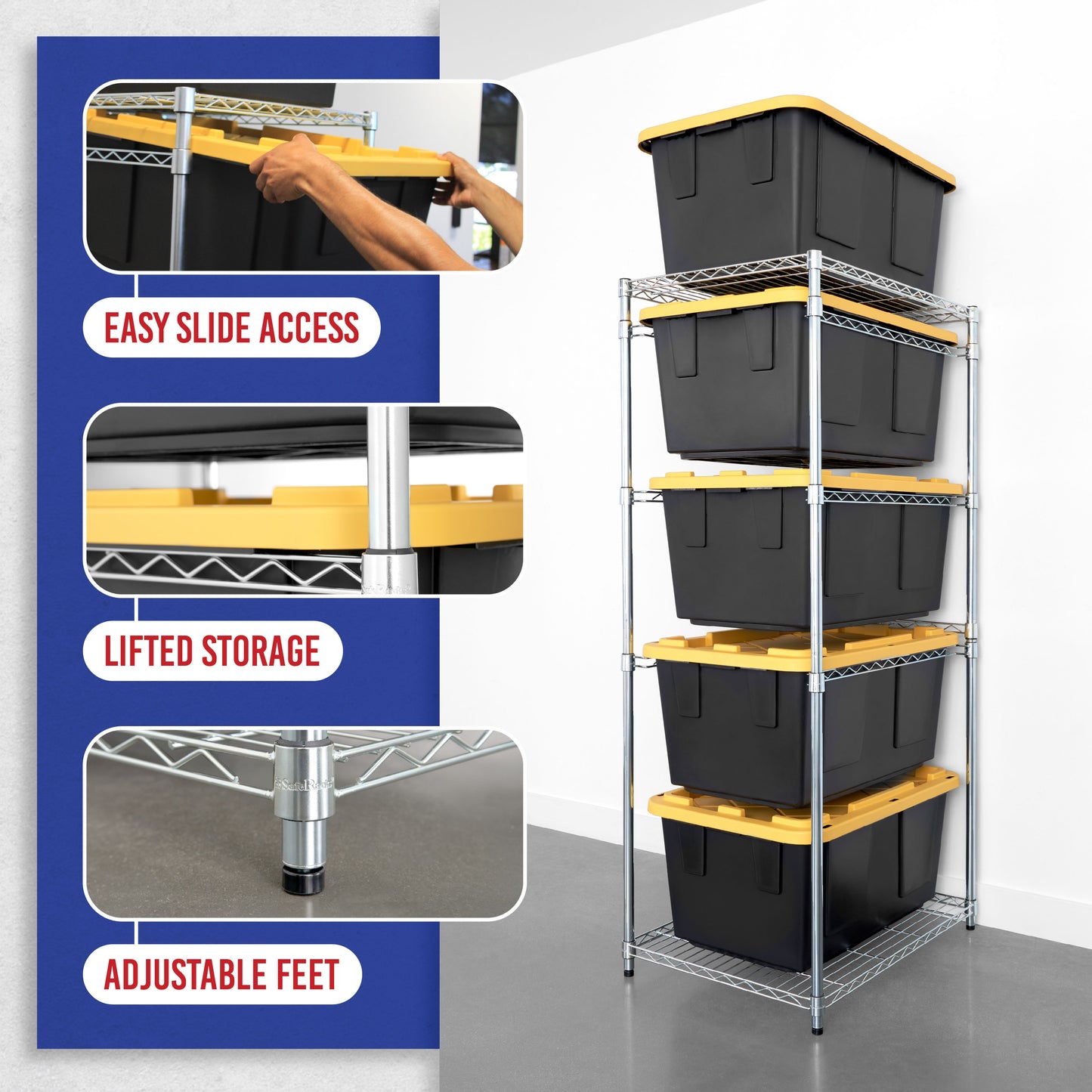 Storage Bin Rack