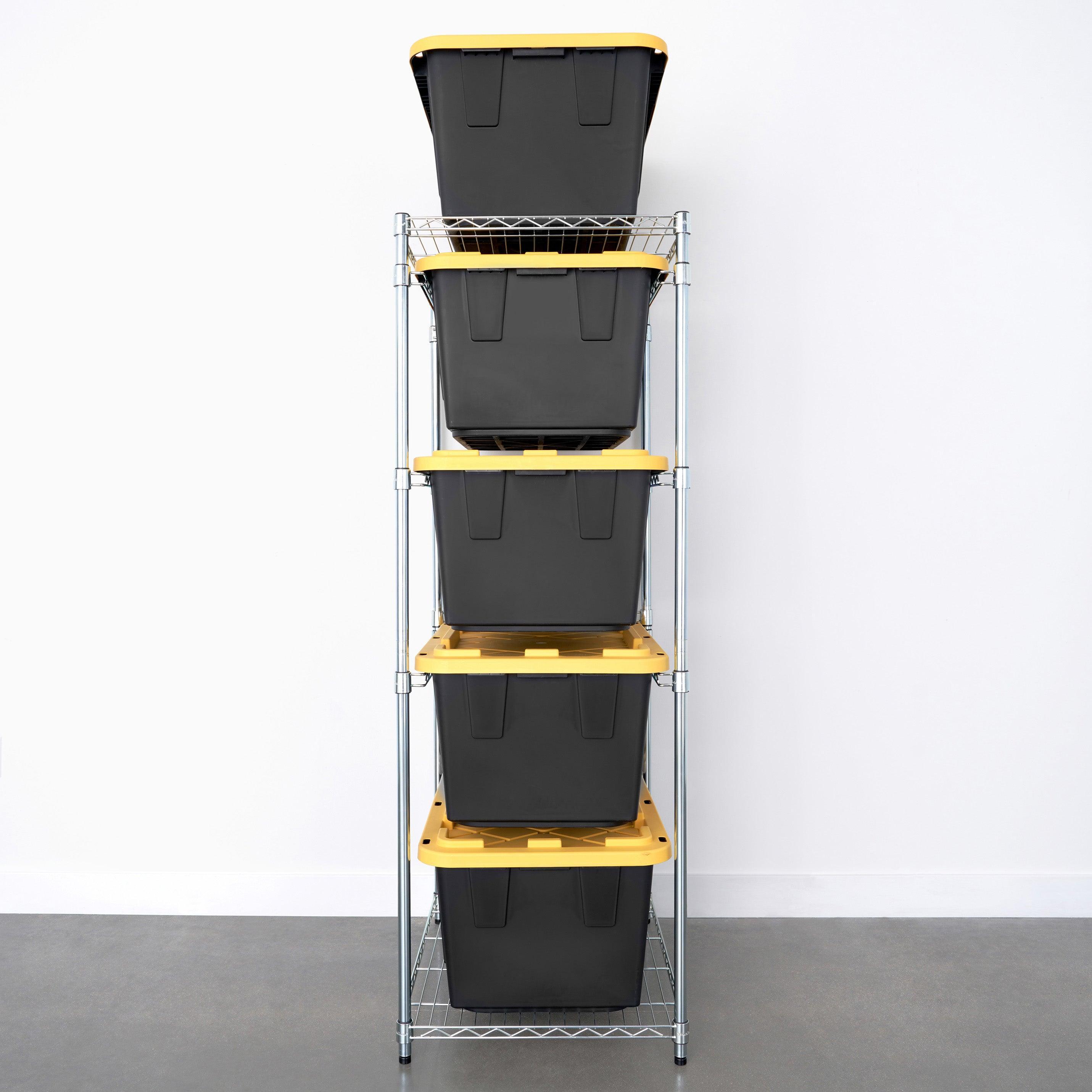 SafeRacks Storage Bin Rack for Storage Bins | No More Stacking