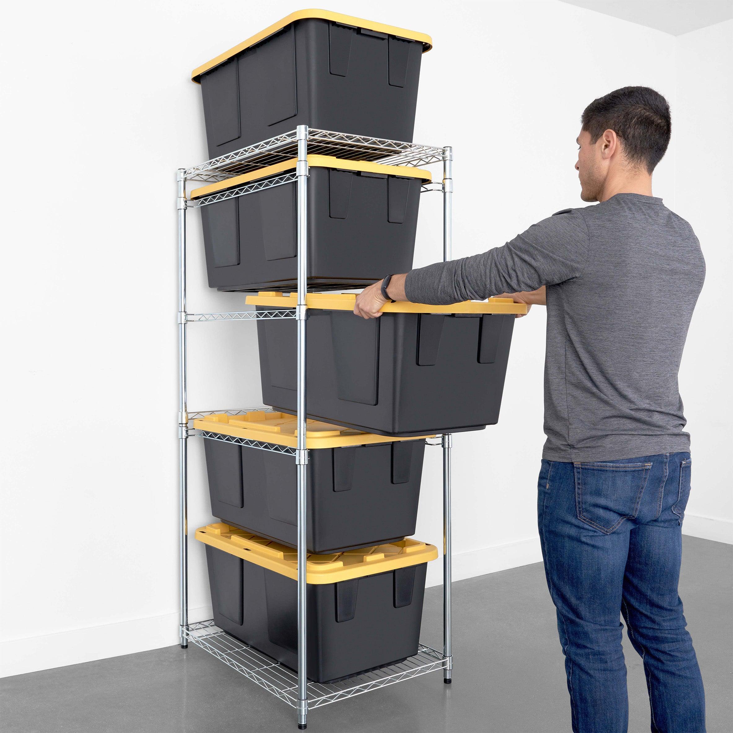 Plastic Bin Storage Shelf Solutions for Your Home - SafeRacks