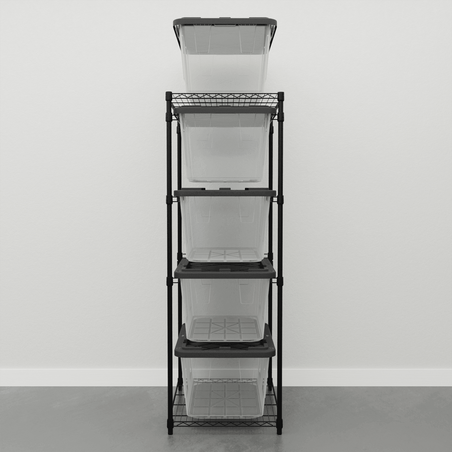 Storage Bin Rack Combo