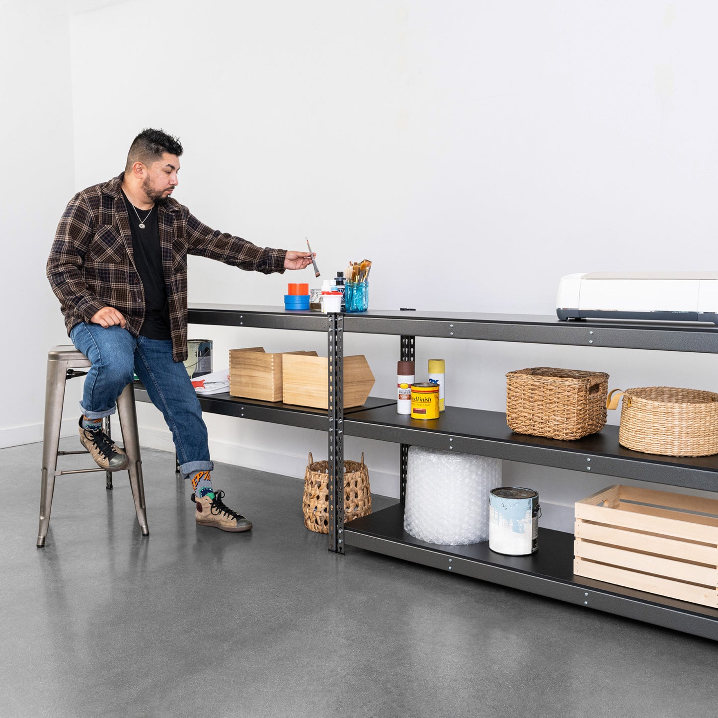 18" x 60" x 72" Modular Garage Shelving