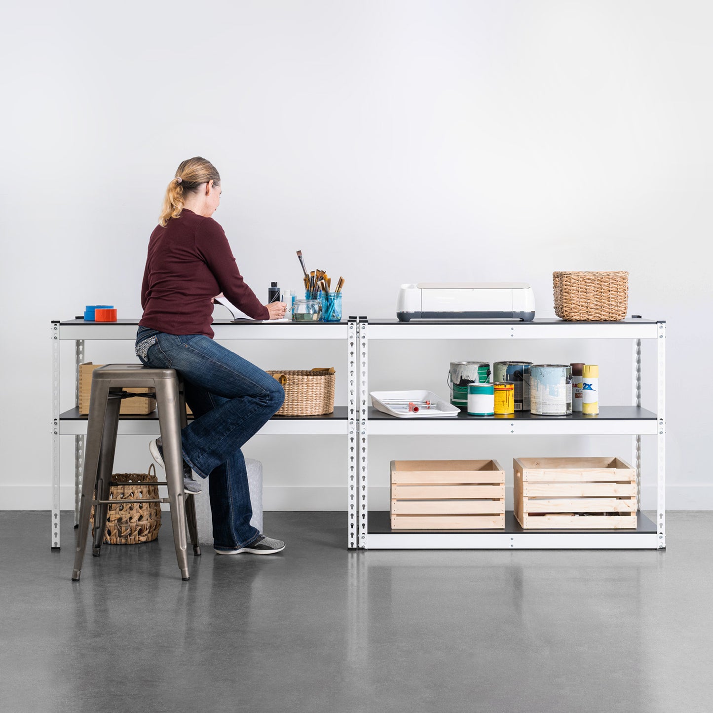 18" x 48" x 72" Modular Garage Shelving