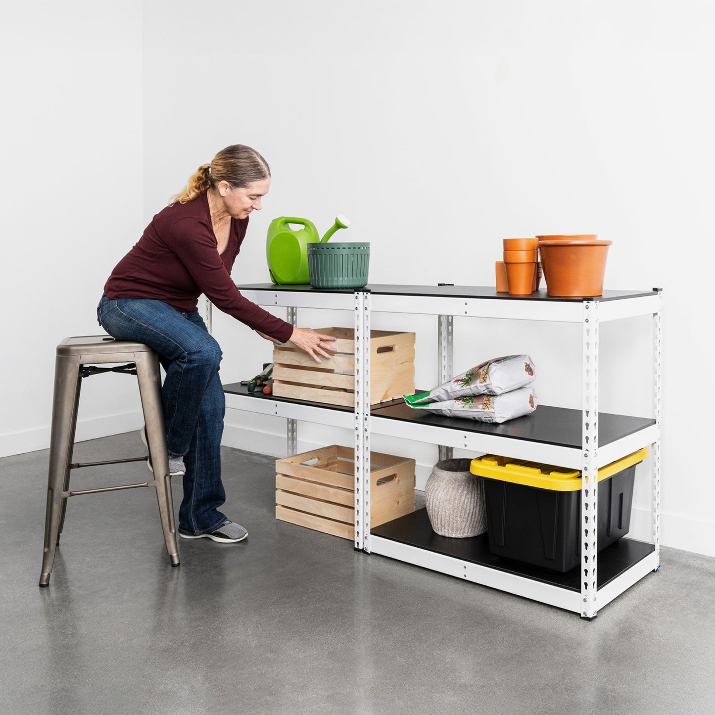 18" x 36" x 72" Modular Garage Shelving