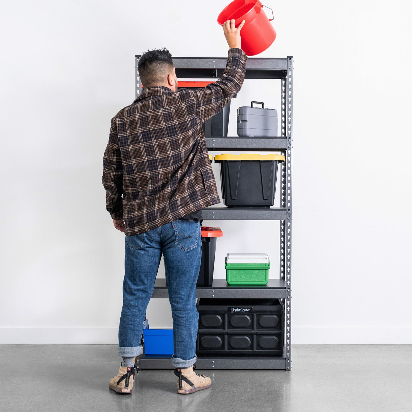 18" x 36" x 72" Modular Garage Shelving