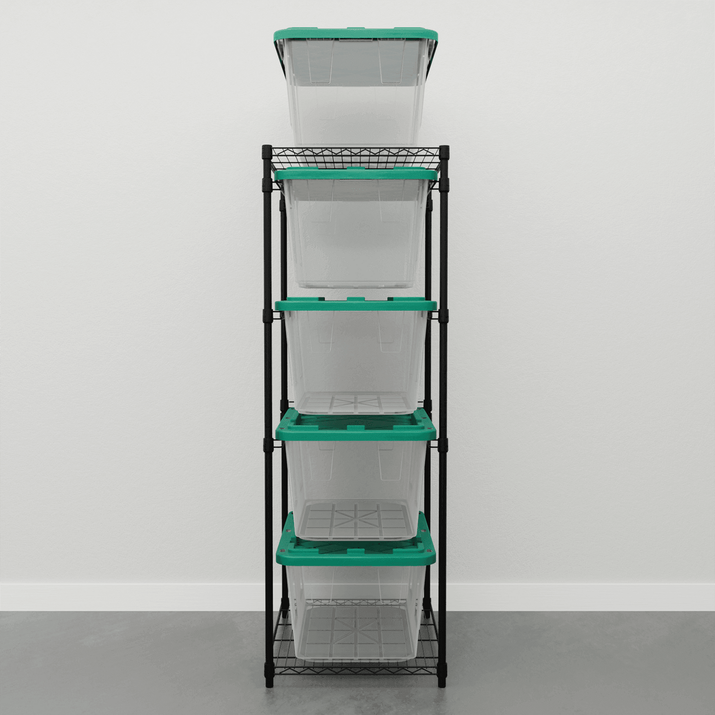 Storage Bin Rack Combo