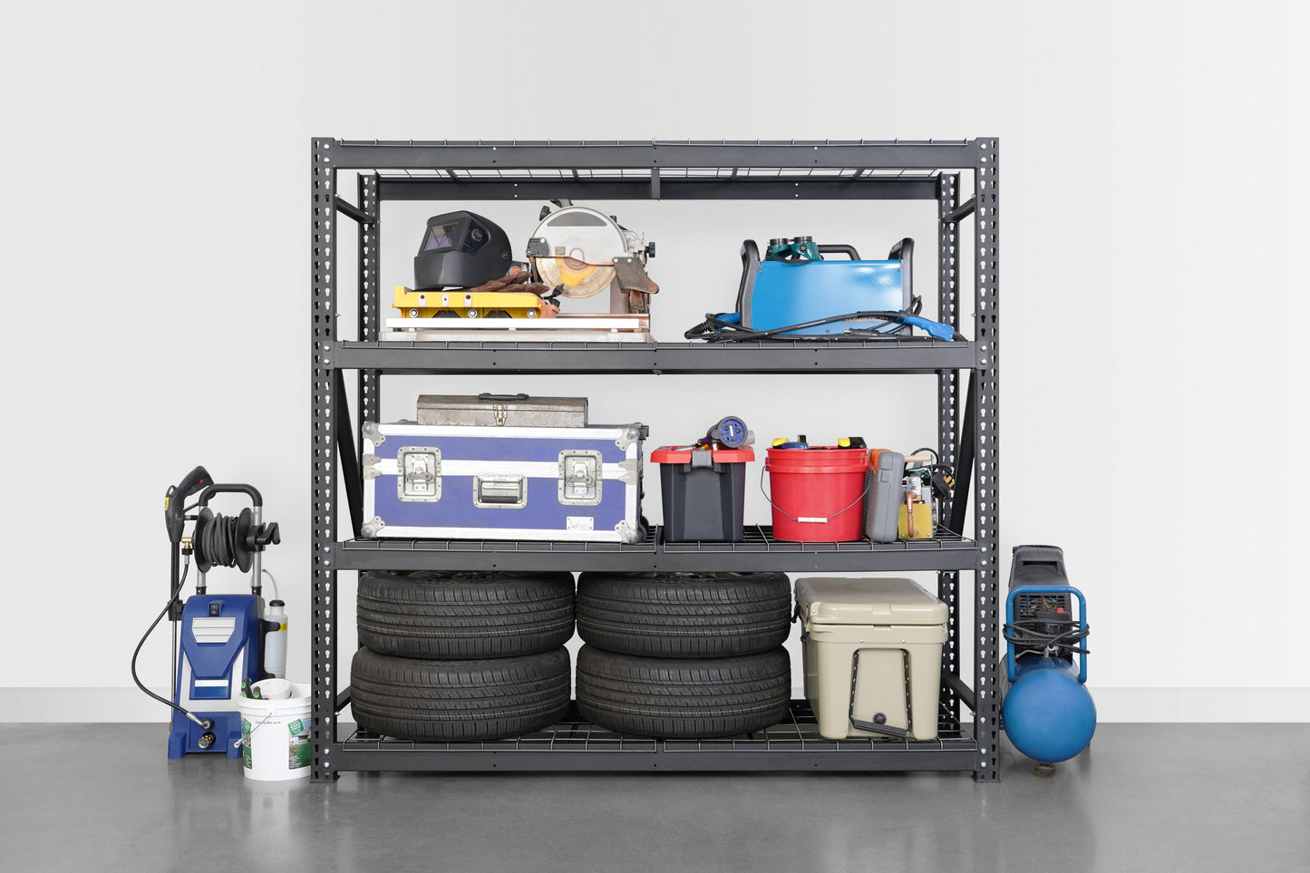 24" x 77" x 72" Industrial Garage Shelving