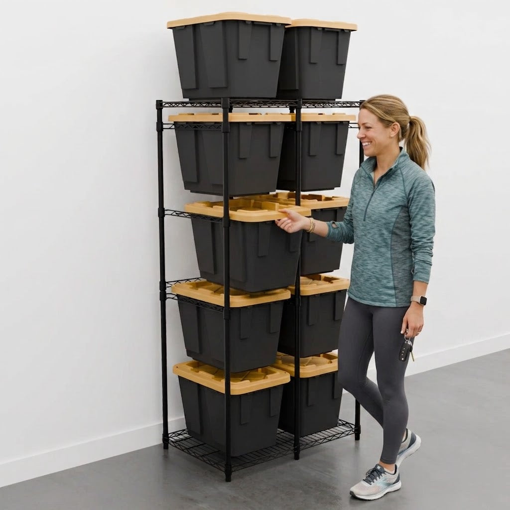 12 Gallon Storage Bin Rack