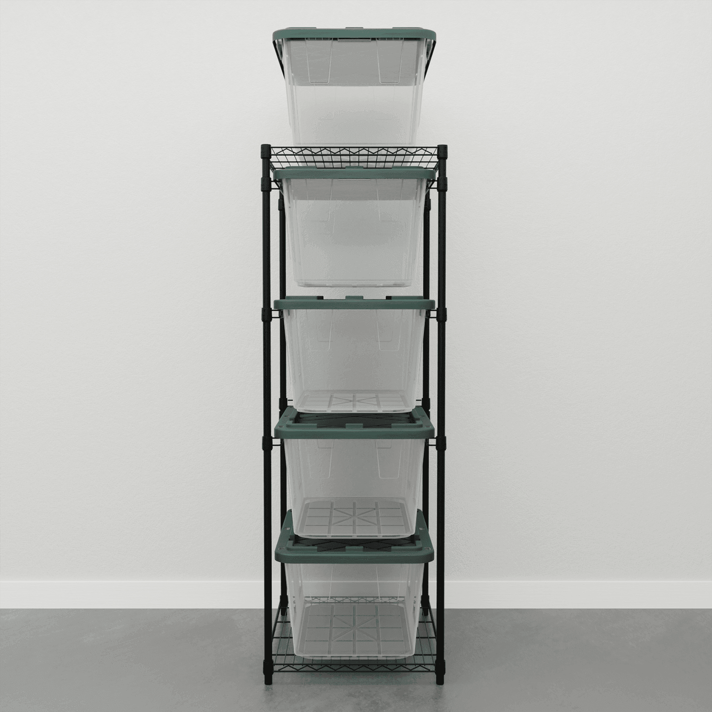 Storage Bin Rack Combo