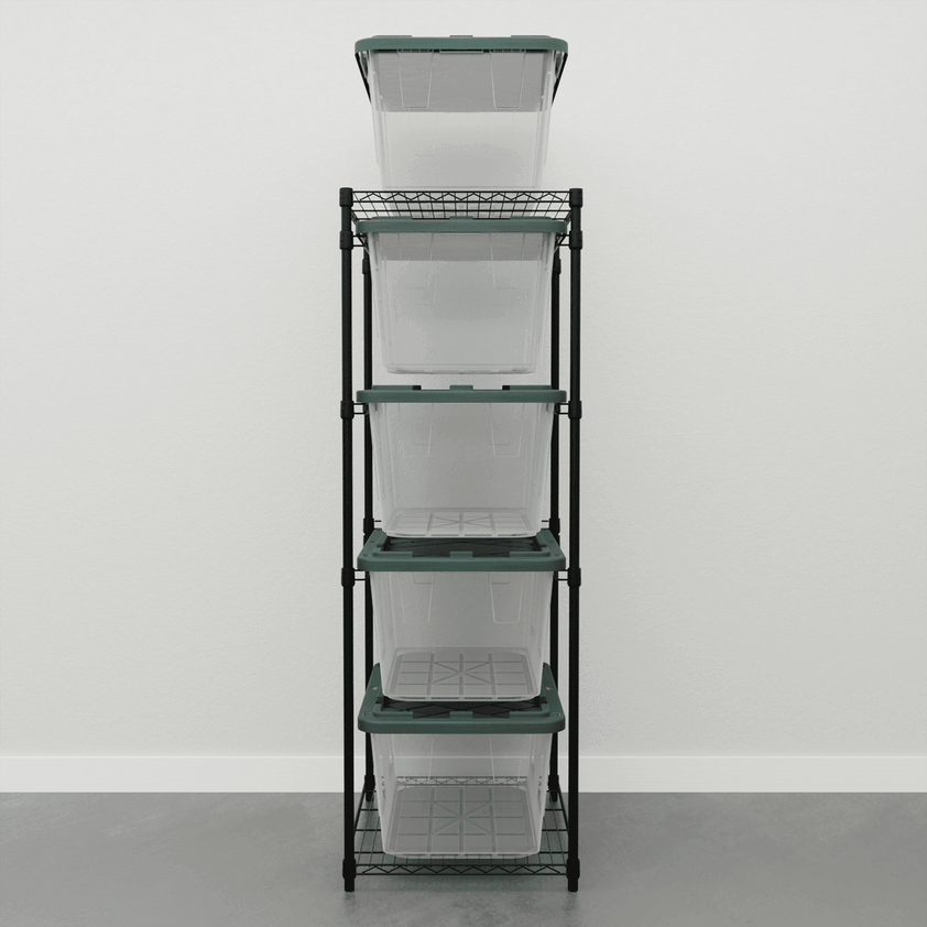 SafeRacks Tote Storage Rack for Storage Totes | No More Stacking