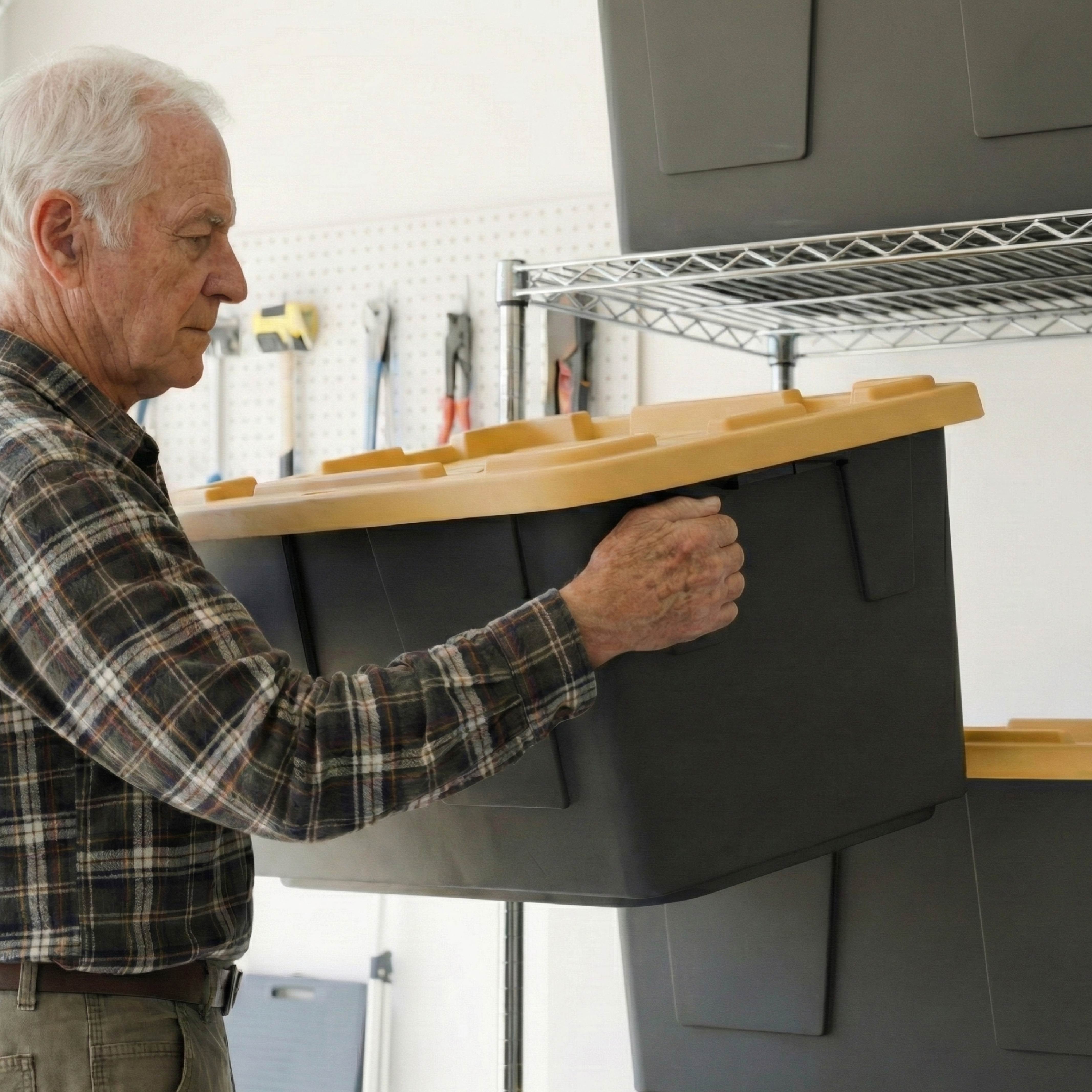 SafeRacks Storage Bin Rack for Storage Bins | No More Stacking
