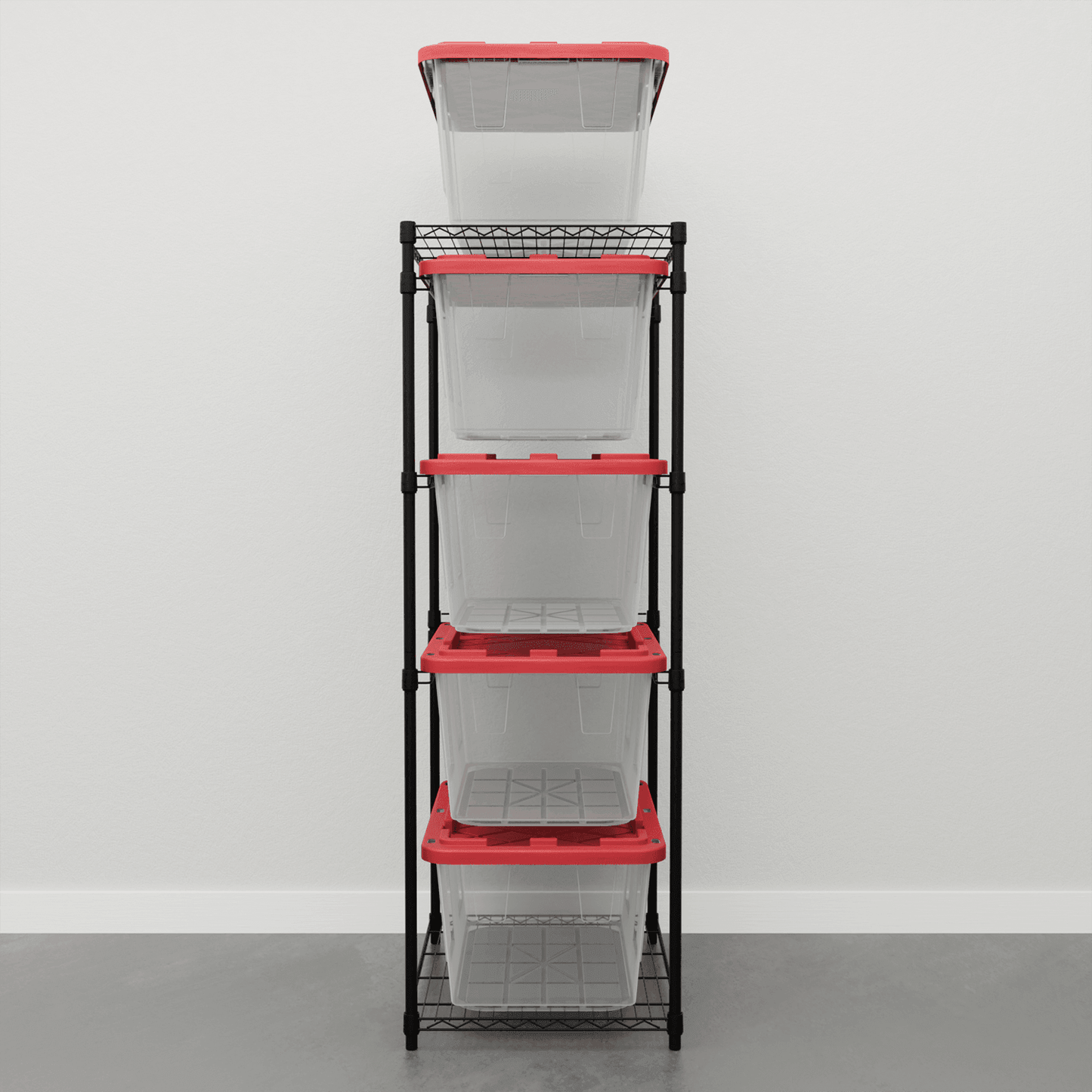 Storage Bin Rack Combo