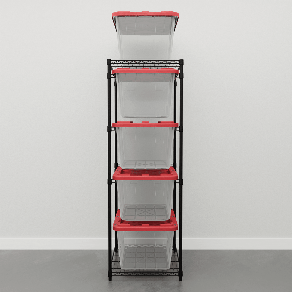 SafeRacks Tote Storage Rack for Storage Totes | No More Stacking