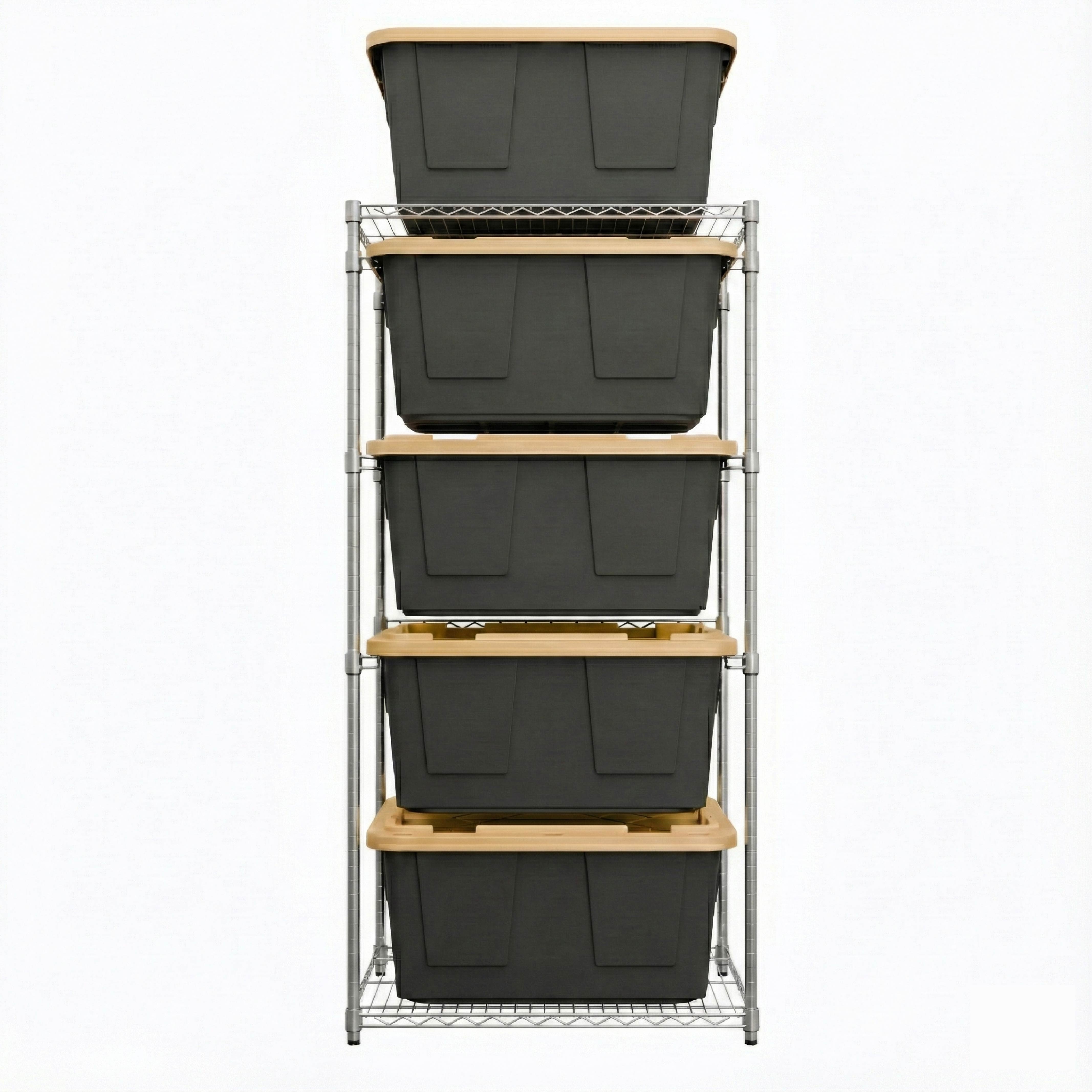 SafeRacks Storage Bin Rack for Storage Bins | No More Stacking