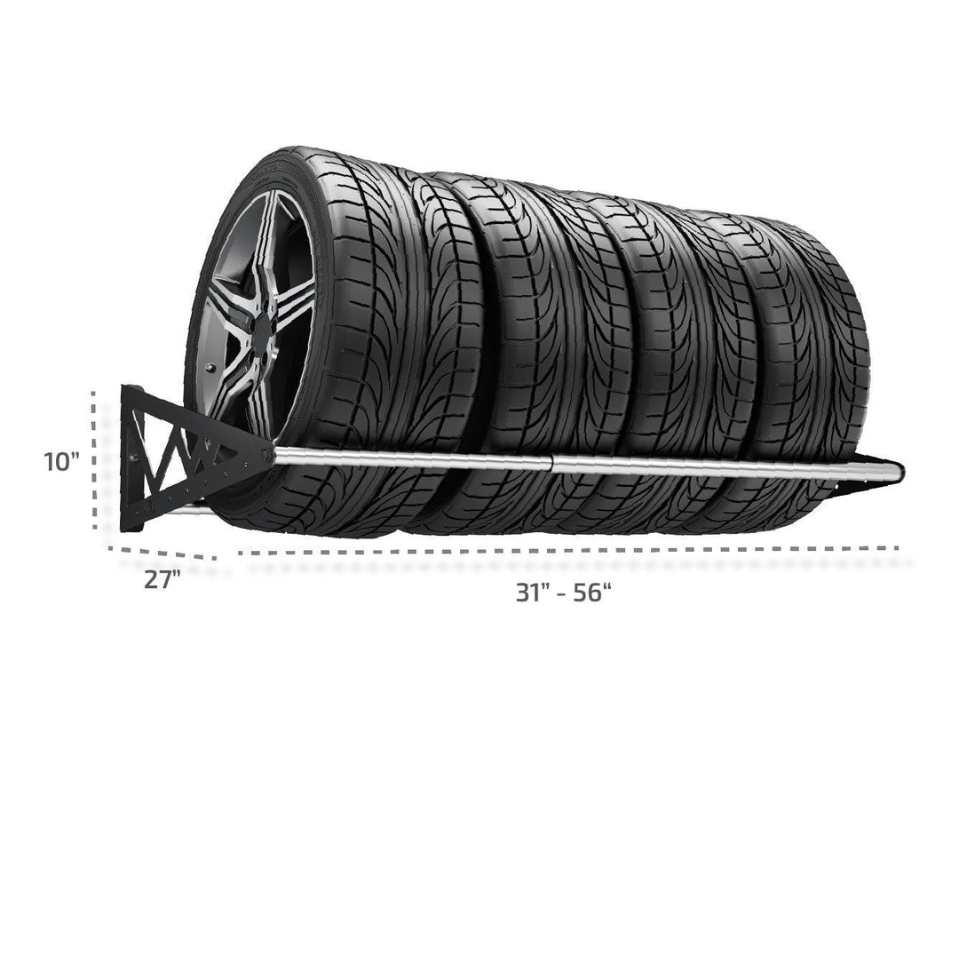 SafeRacks Tire Rack for Spare Tire and Seasonal Tire Storage