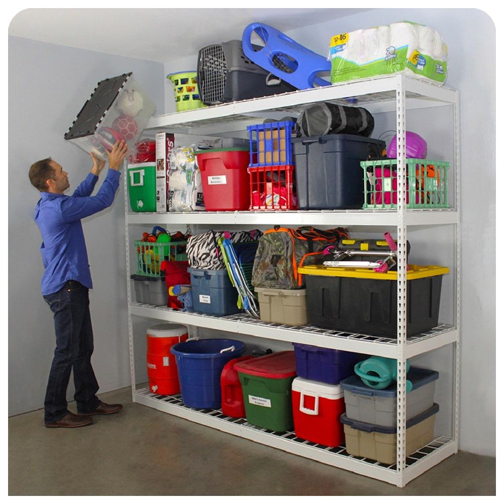 Saferacks Garage Shelving 4X8' Overhead at Debra Baughman blog