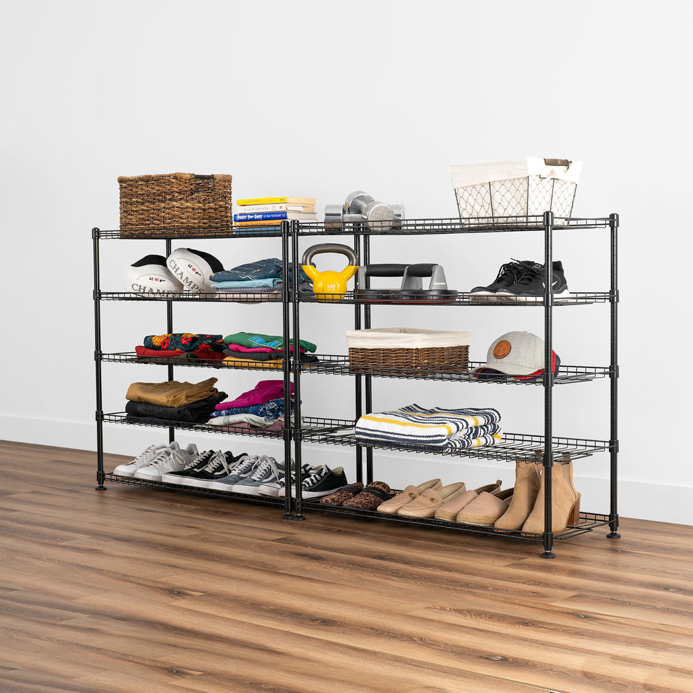 SafeRacks Shoe Rack - 10 Adjustable Shelves | Veteran Owned
