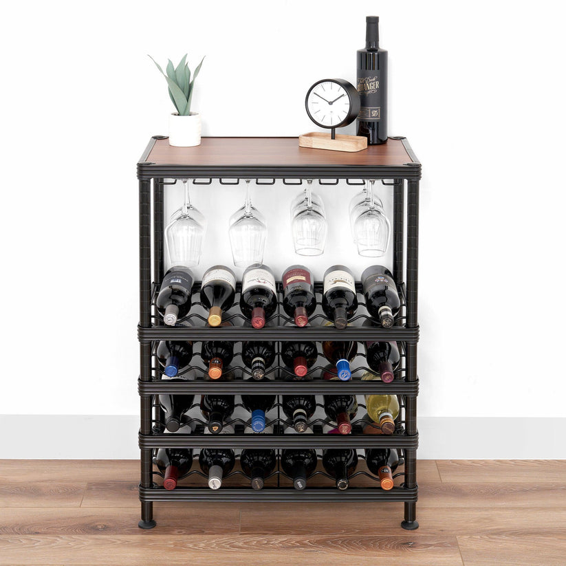 Wine Bottle and Glass Storage Rack - SafeRacks