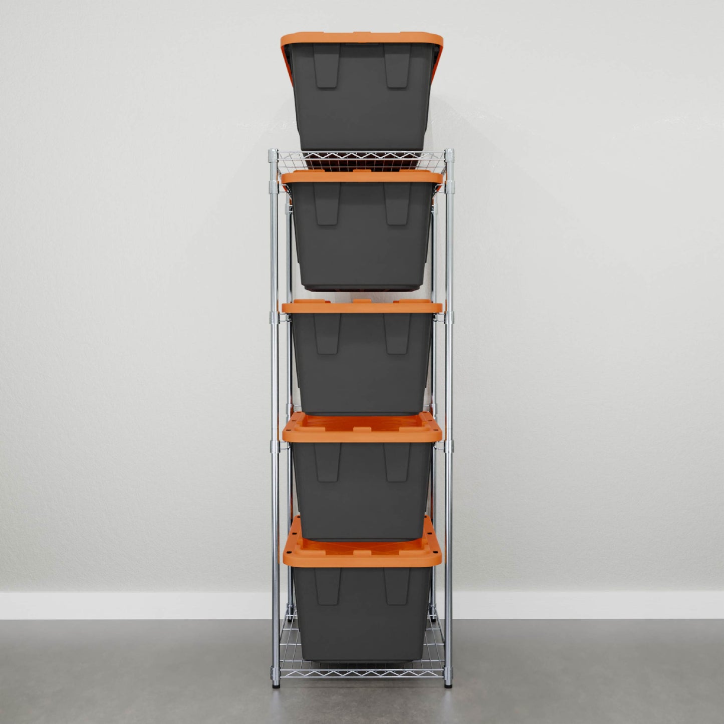 FALL STORAGE SPECIAL - Storage Bin Rack Combo (Black & Orange Bins)