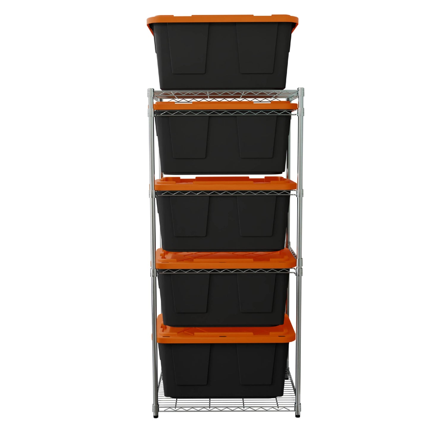 FALL STORAGE SPECIAL - Storage Bin Rack Combo (Black & Orange Bins)