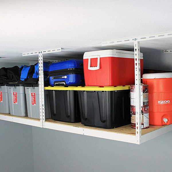 SafeRacks 4ft x 8ft Overhead Garage Storage Rack Frame Kit