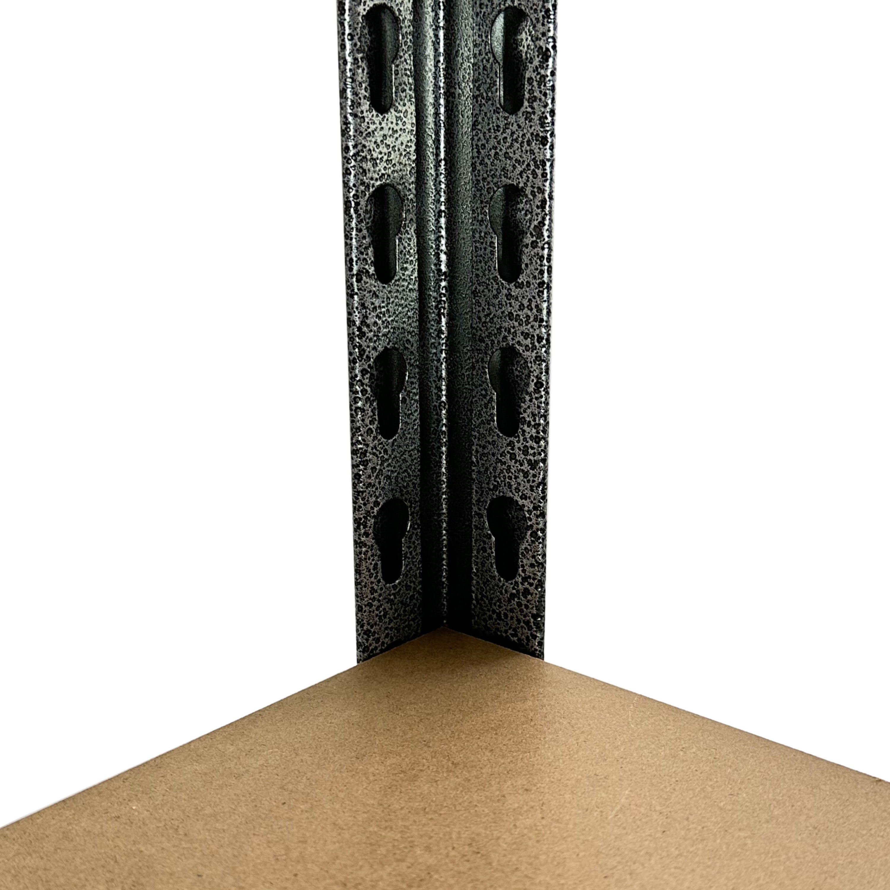 SafeRacks 1.5'D x 3'W x 6'H Modular Shelving - Hammertone