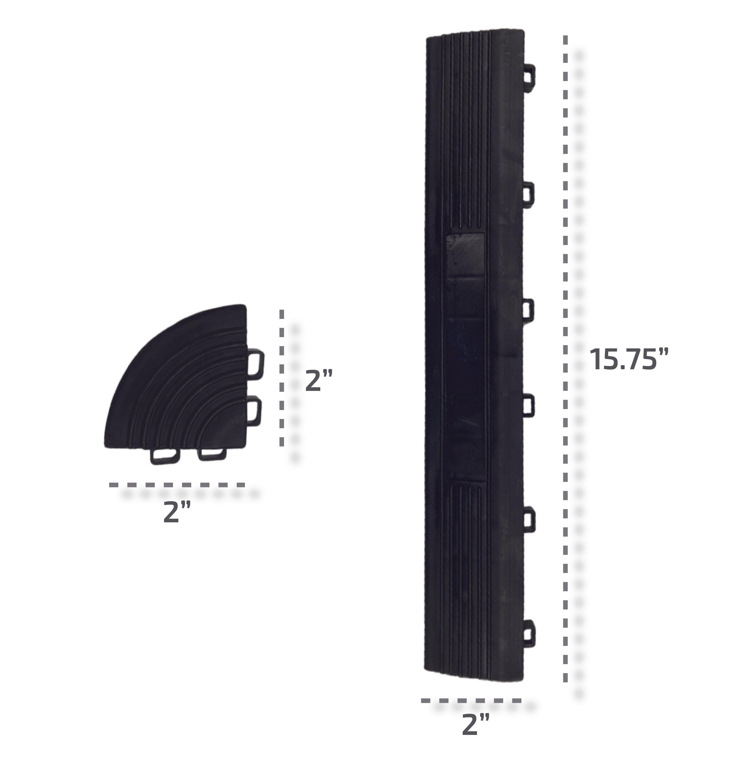 SafeRacks Edge and Corner Kit for Garage Floor Tiles